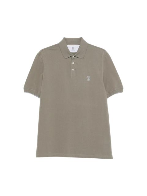 Brunello Cucinelli Brunello Cucinelli Green Polo Shirts Men