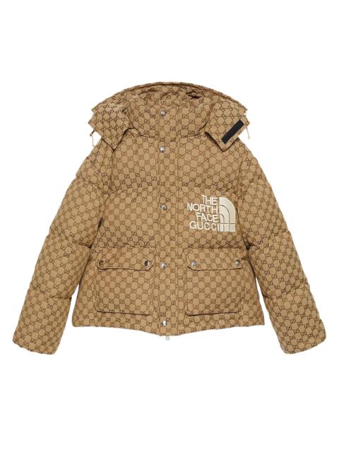 GUCCI Gucci x The North Face Print Jacket 'Beige/Ebony'