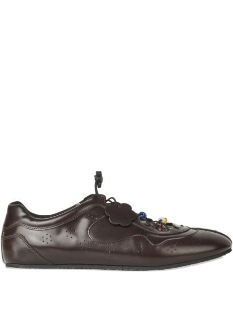 CECILIE BAHNSEN Blaise beaded leather sneakers