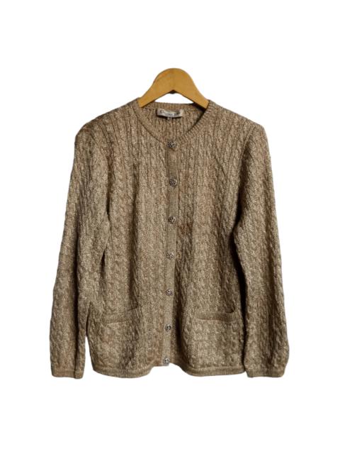 Other Designers Authentic Vintage Christian Dior Gold knitwear Cardigan