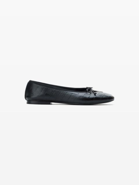 Alexander Wang Black Lambskin Ballet Flats