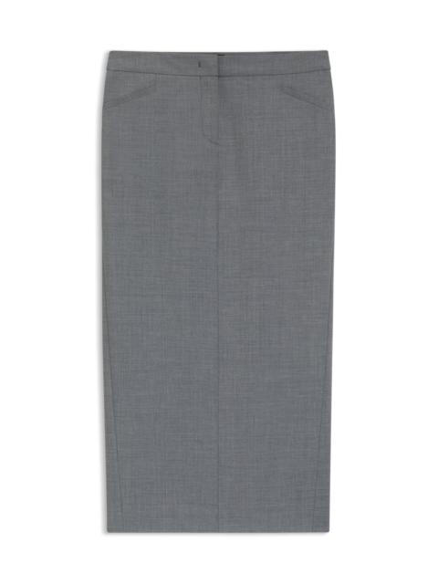 BOSS PENCIL SKIRT IN MELANGE VIRGIN WOOL
