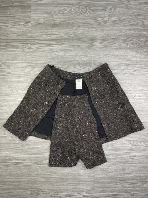 Other Designers Agnes B. - Rare!!Agnes B. Bottoned Wool Short pant mini skirt