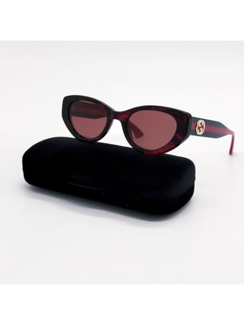 GUCCI NWT Gucci GG1862S 003 Havana Red Women Sunglasses Cat Eye