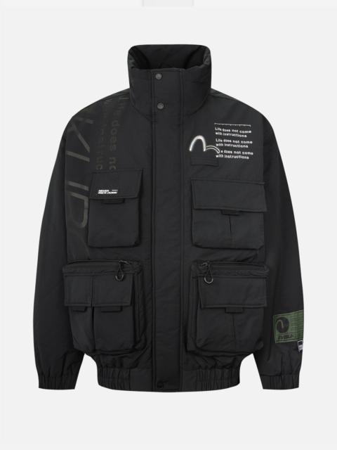 EVISU Multi Pocket Padded Bomber Jacket