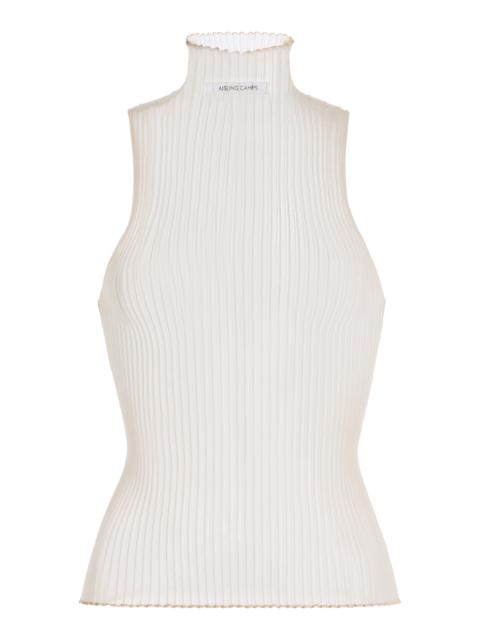 AISLING CAMPS Modern Mist Knit Top white