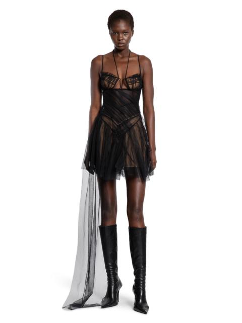 NENSI DOJAKA Asymmetric Draped Bra Dress