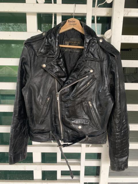 Other Designers Vintage - ECHT Double Collar Leather Jacket