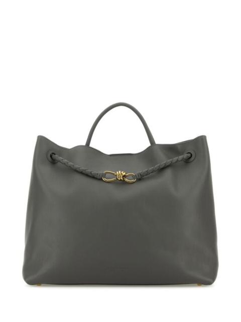 トートバッグ BOTTEGA VENETA DARK GREY LEATHER LARGE ANDIAMO SHOPPING BAG Bottega Veneta Large Andiamo Leather Top-Handle Bag | Neiman