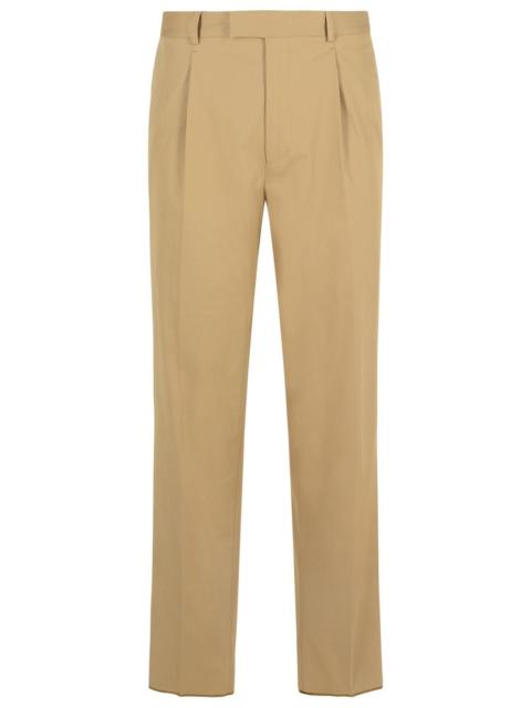 ZEGNA Zegna Premium' Beige Cotton Pants