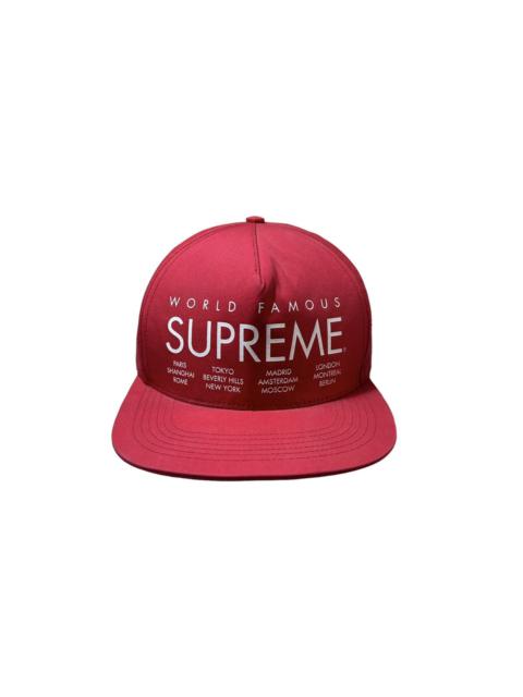 Supreme Supreme International 5 Panel Hat Red SS15