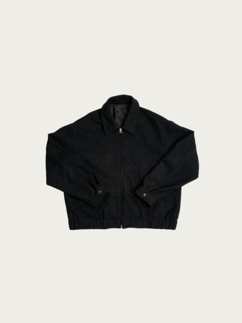 JAMES COWARD Machine Jacket - Black Wool Flannel