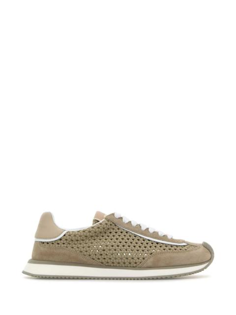 Dolce & Gabbana Dolce & Gabbana Men Cappuccino Fabric Sneakers