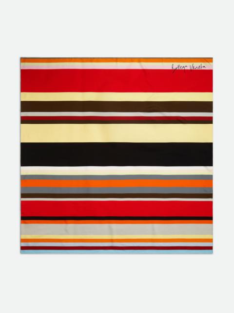 Bottega Veneta Silk Twill Striped Foulard