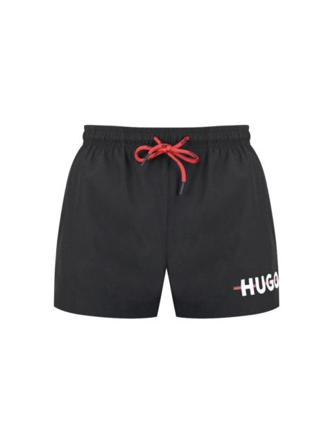 HUGO logo-print swim shorts