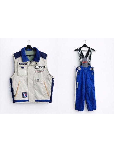 Other Designers Ellesse × Goldwin - Vintage Ellesse France Équipe de Ski Bib Pants & Vest Set