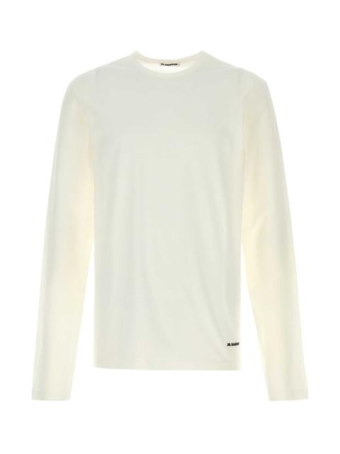 Jil Sander Men White Cotton T-Shirt