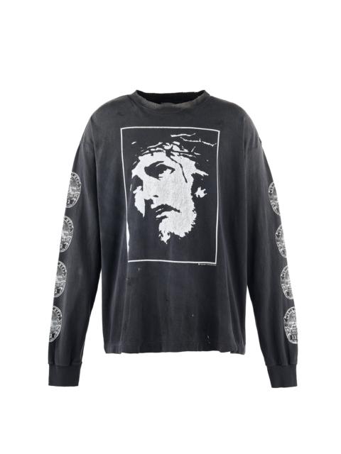 SAINT M×××××× LS TEE/LOVE SAINT / BLK