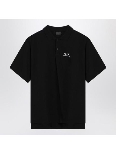BALENCIAGA Balenciaga Black Laurel Classic Regular Polo Shirt Men