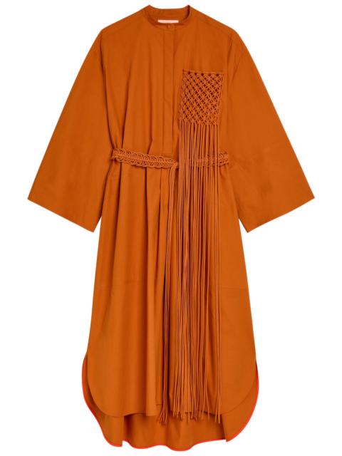 Roksanda Roksanda Poska Belted Cotton-poplin Midi Dress