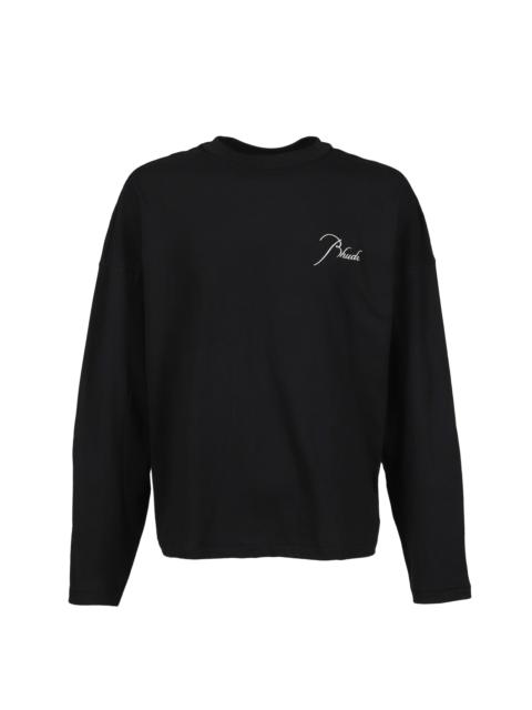 Rhude CLASSIQUE REVERSE LS TEE / BLK