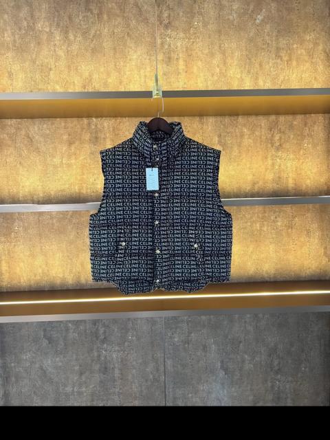 CELINE Celine all-over print down vest