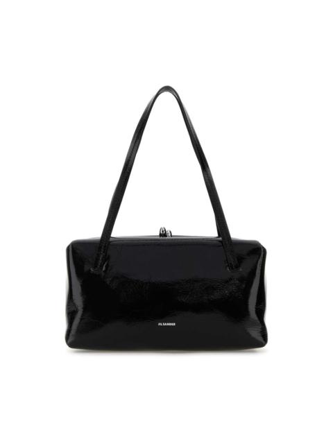 Jil Sander Jil Sander Black Leather Goji Pillow Handbag