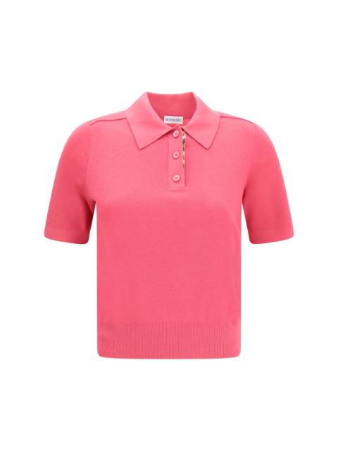 Burberry Burberry Women Wool Polo With Check Details