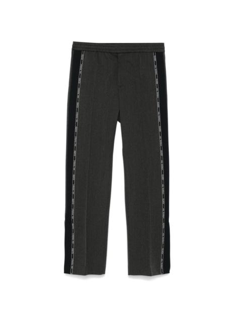 logo-trim trousers