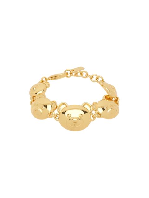 Moschino Gold Teddy Bear Bracelet