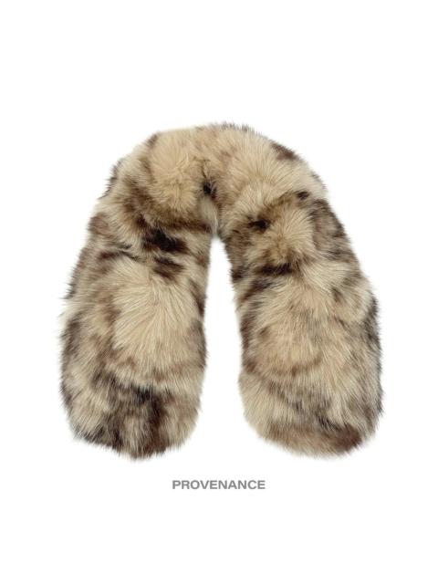 Givenchy Givenchy Fur Shawl Scarf - Cream Brown Fox
