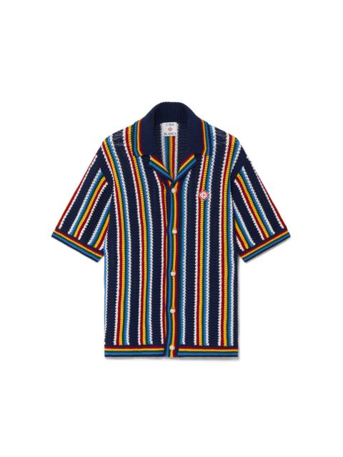 CASABLANCA Crochet Stripe Shirt | Casablanca Paris