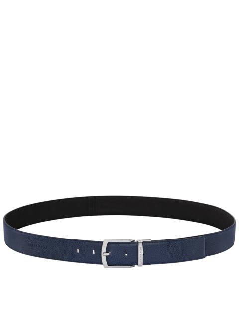 Longchamp Le Foulonné Men's belt Navy/Black - Leather