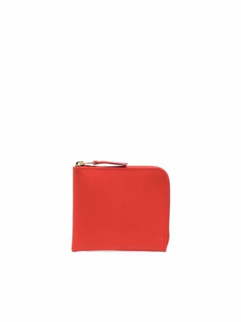 Comme Des Garçons zip-up leather wallet