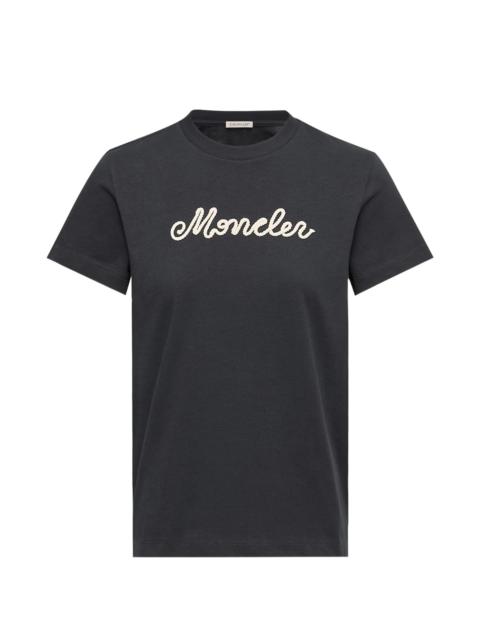Moncler Moncler Scripted-logo T-shirt