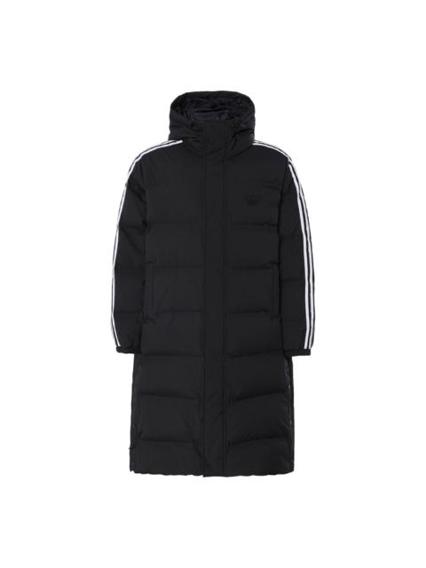 adidas adidas Long Puffer Jacket Asia Sizing 'Black White' JD3749