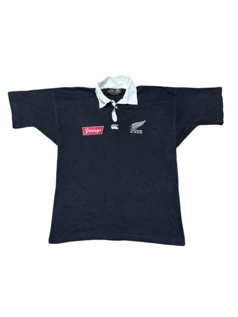 Other Designers Canterbury of New Zealand - Vintage Canterbury Steinlager All Black Jersey Short Sleeve