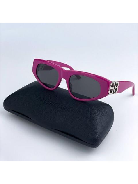 BALENCIAGA NEW Balenciaga BB0095S 017 Fuchsia Pink Silver Grey Cat Eye Unisex Sunglasses