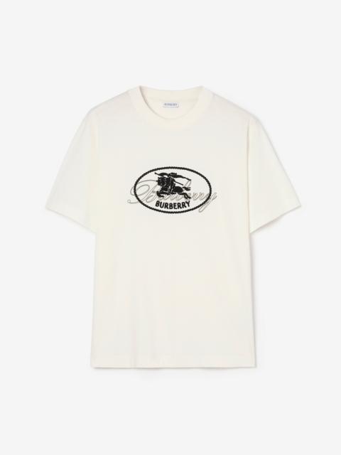 Burberry Knight Stamp Cotton T-shirt