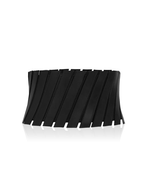 Alaïa Leather Bustier Belt black