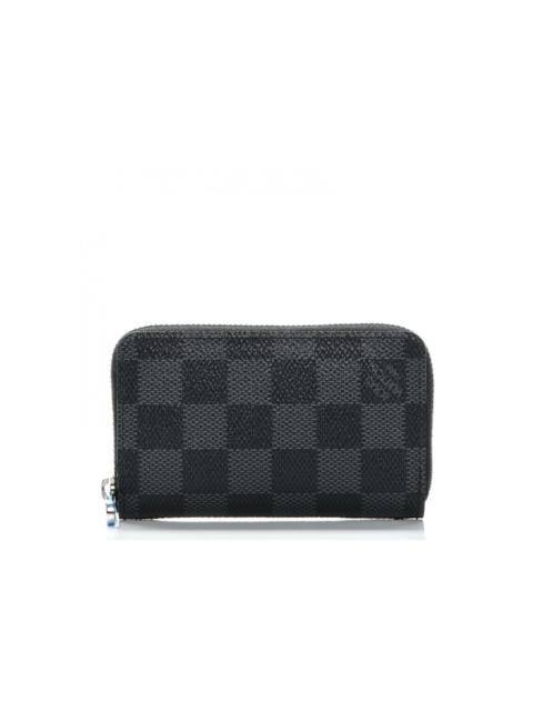 Louis Vuitton Louis Vuitton Zippy Coin Purse Vertical Damier Graphite