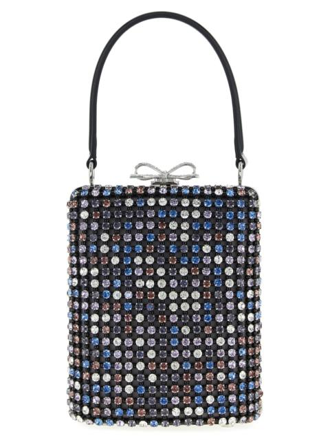 self-portrait Multi Crystal Chainmail Hand Bags Multicolor
