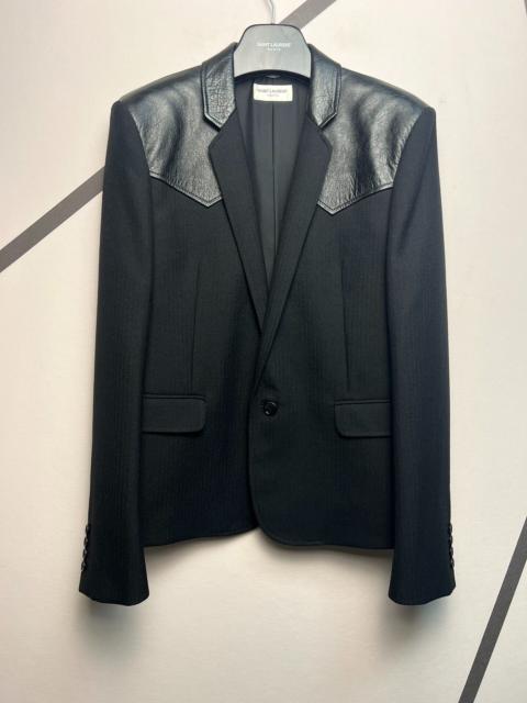 SAINT LAURENT Saint Laurent SLP Spring/Summer 2019 runway style sheepskin and wool suit