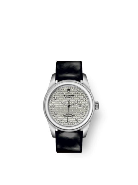 TUDOR Tudor Glamour Date Automatic Diamond Silver Dial Ladies Watch 53000-0023