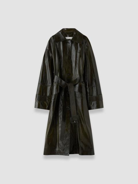 JOSEPH Zahia Textured Patent Leather Coat