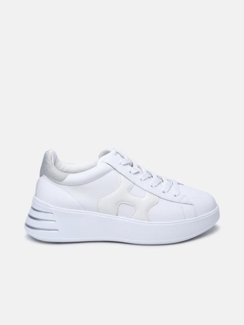 HOGAN WHITE LEATHER REBEL SNEAKERS