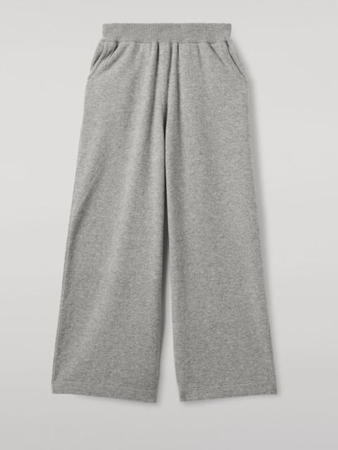Johnstons of Elgin Coll Light Grey Cashmere Trouser