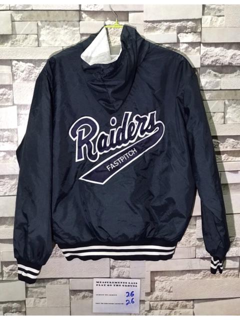 Other Designers Vintage - Rennoc Raiders Fastpitch Half Zipper Hooded Windbreaker
