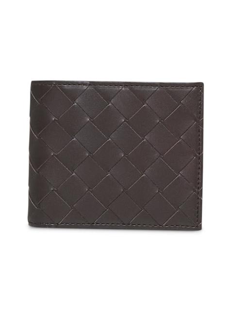 Bottega Veneta Bottega Veneta Men Brown Bi-Fold Intrecciato Wallet