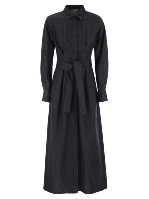 Max Mara Maxmara Women Aller - Denim-Effect Chemise Dress